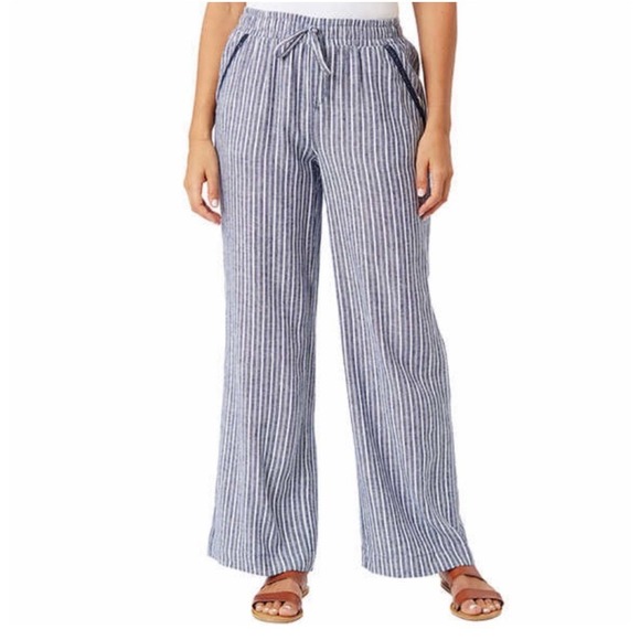 Briggs & Riley Pants - Briggs Ladies' Linen Blend Pull On Loose Fit‎ Pant Sz S